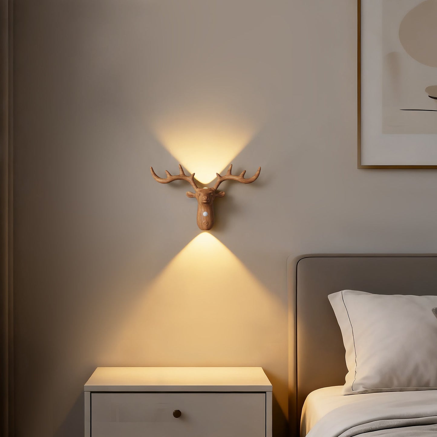 Wireless LED Sensor Night Light Rechargeable Wall Lamp