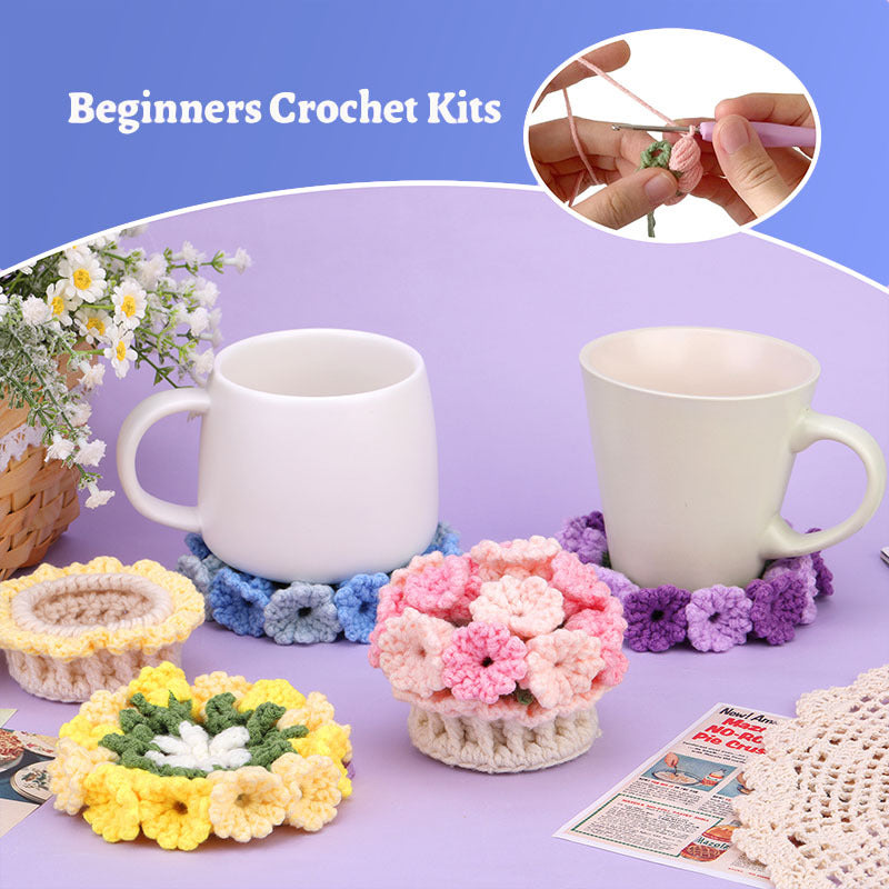 Colorful Floral Coasters Set