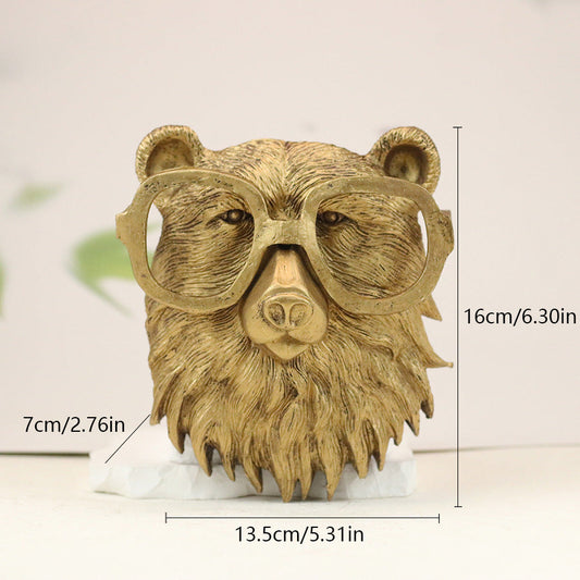 Stylish Wildlife Head Wall Decor - Befez