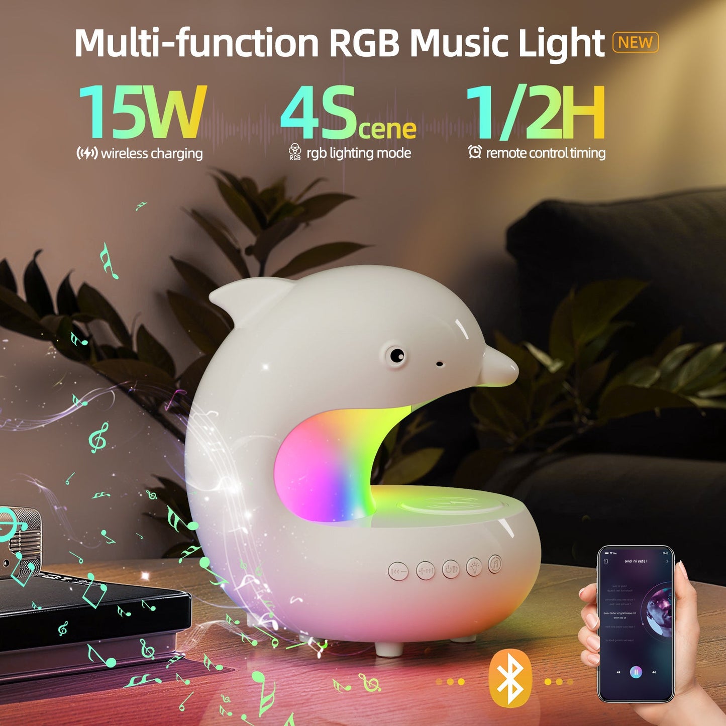Popular LED Wireless Charging Lamp