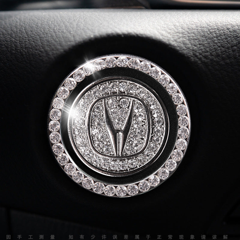 Luxury Crystal Car Starter Button Cover Ring