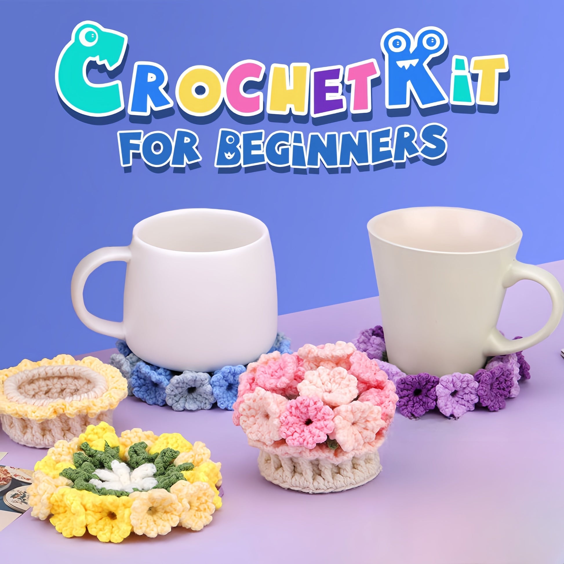 Colorful Floral Coasters Set - Befez