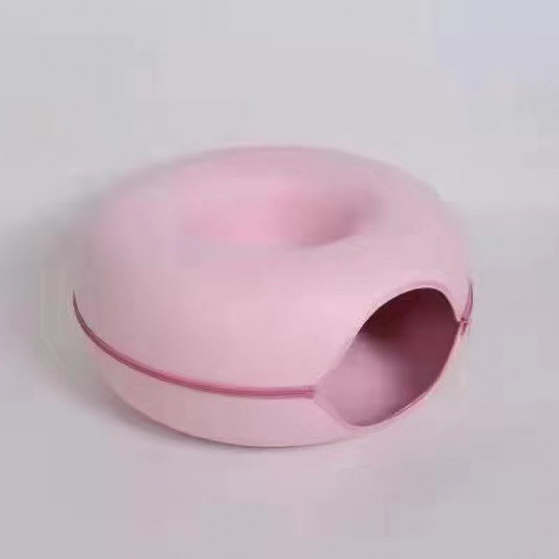 Cozy 2-in-1 Cat Donut Bed