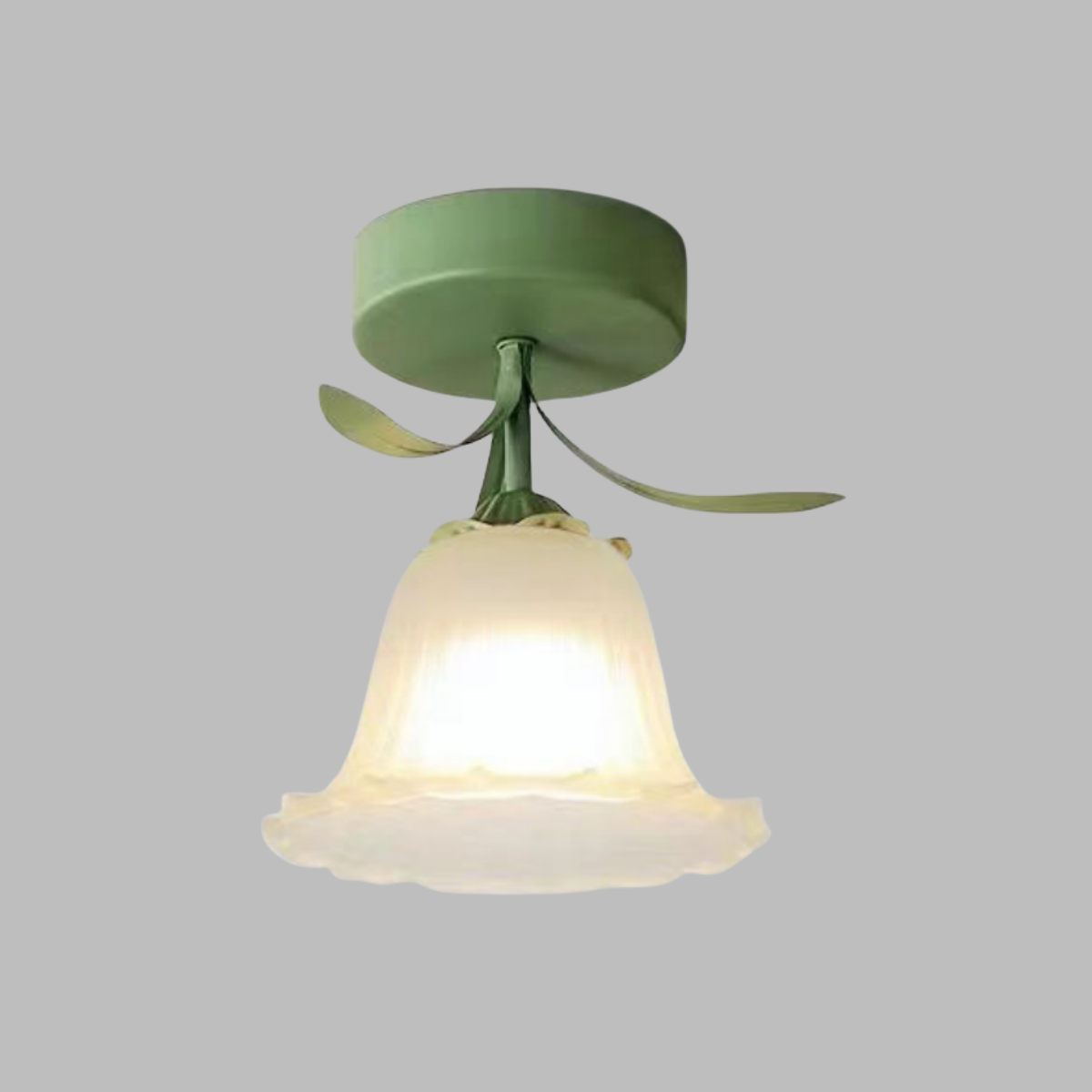 Stylish Ceiling Lamp with Decorative Glass Shade