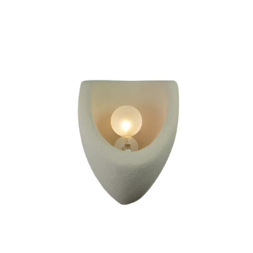 Simple White Textured Wall Lamp