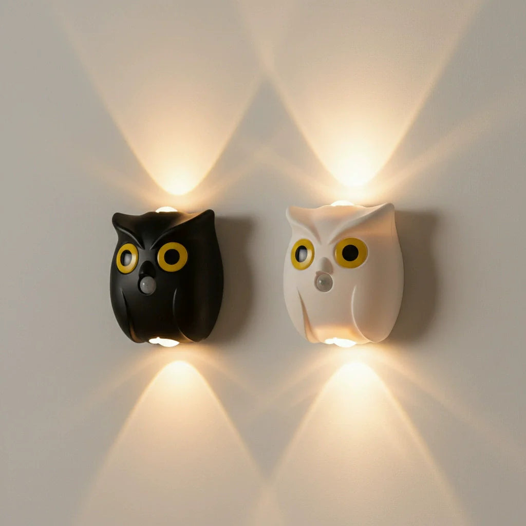 Smart Owl Nightlight Wall Lamp with Motion Sensor