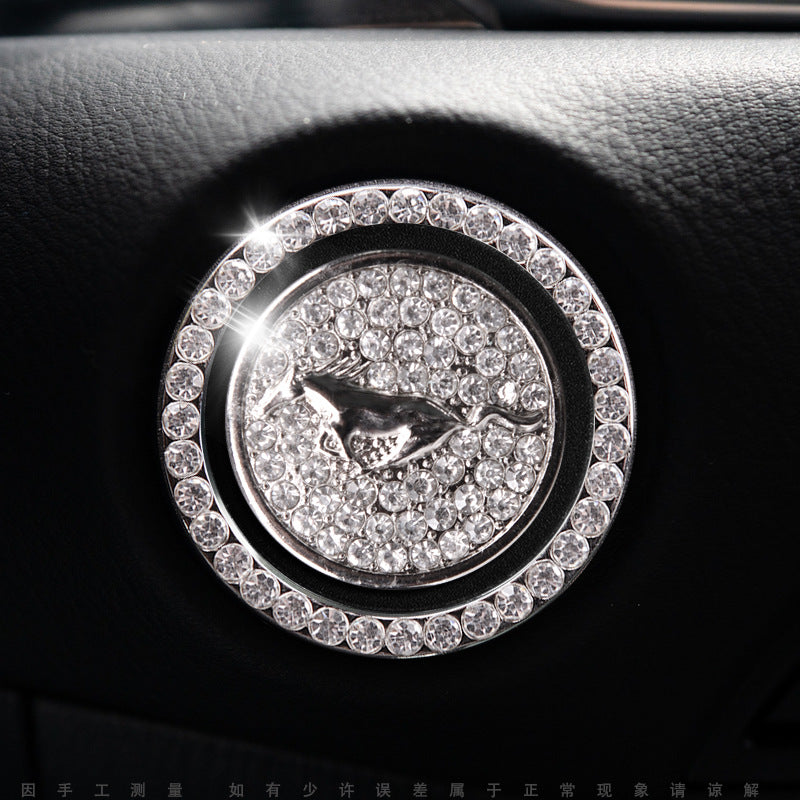 Luxury Crystal Car Starter Button Cover Ring