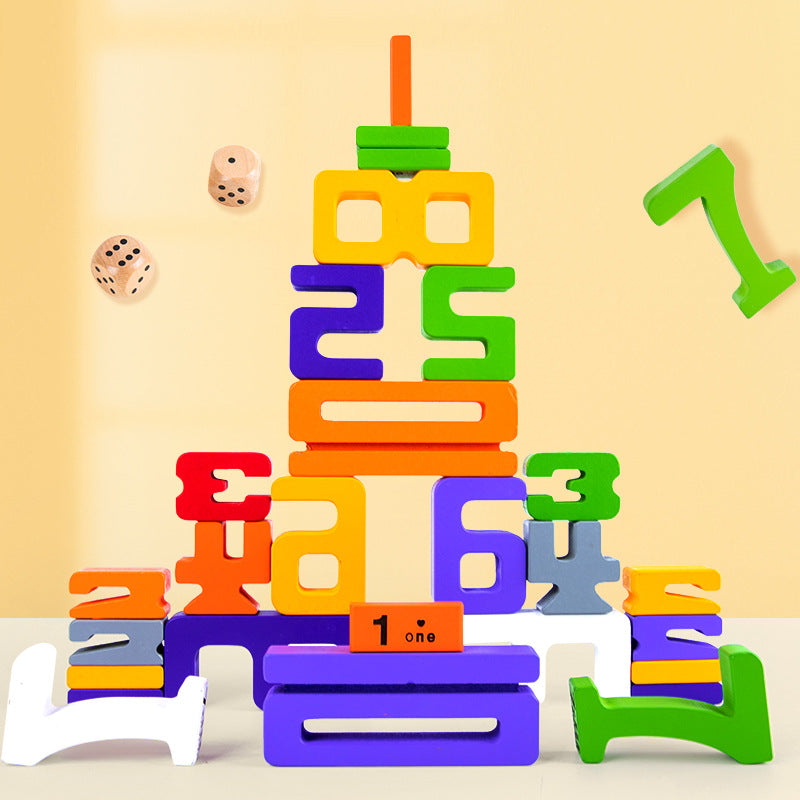 Educational Number Stacking Stone Toy - Befez