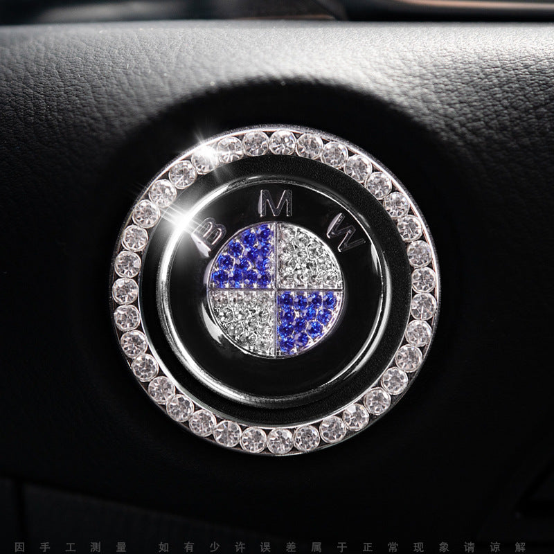 Luxury Crystal Car Starter Button Cover Ring