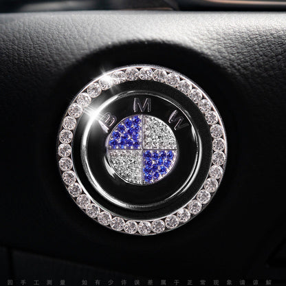 Luxury Crystal Car Starter Button Cover Ring