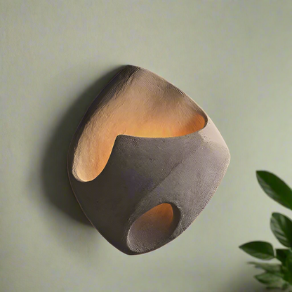 Simple White Textured Wall Lamp