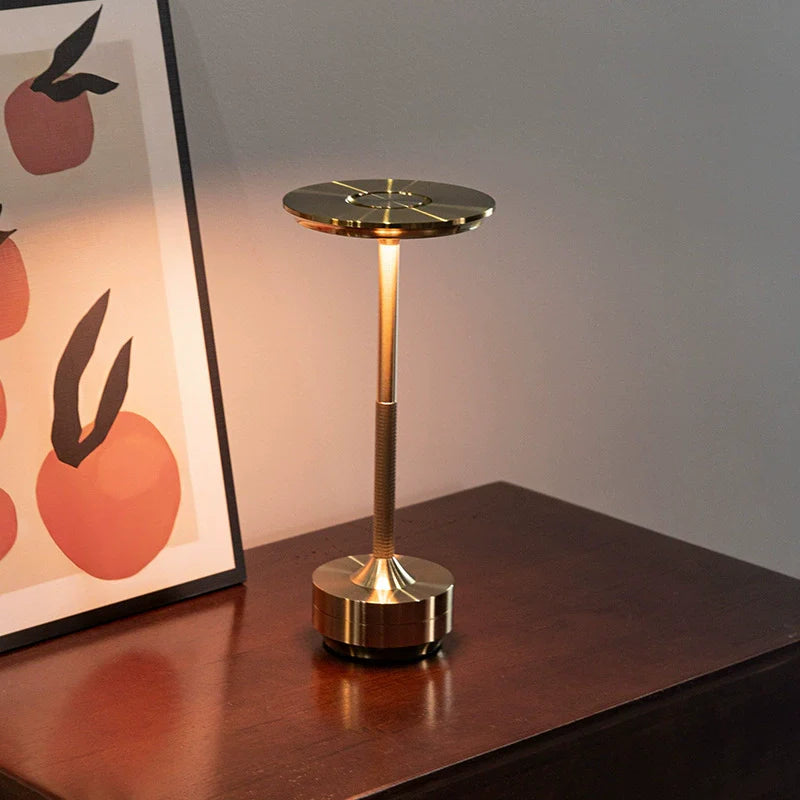 Retro Style Rechargeable Desk Lamp