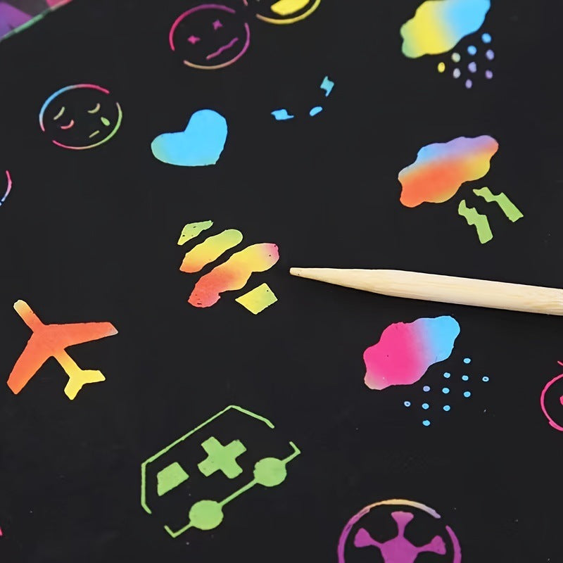 Colorful Rainbow Art Scratch Pad