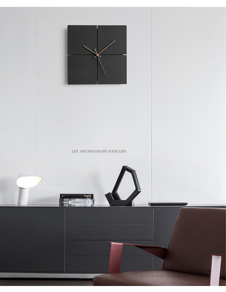 Slim Quiet Modern Wall Clock for Home Decor