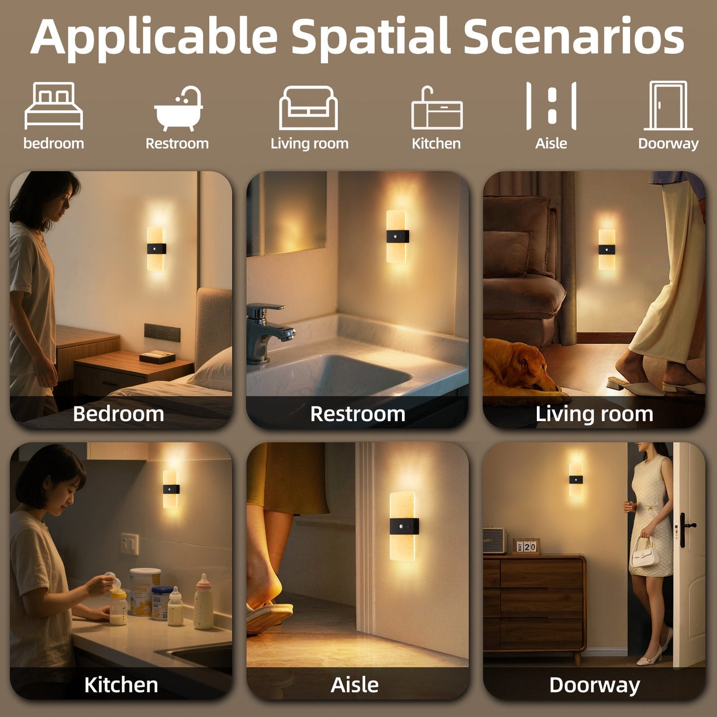 Wireless Motion Sensor Night Light Lamp