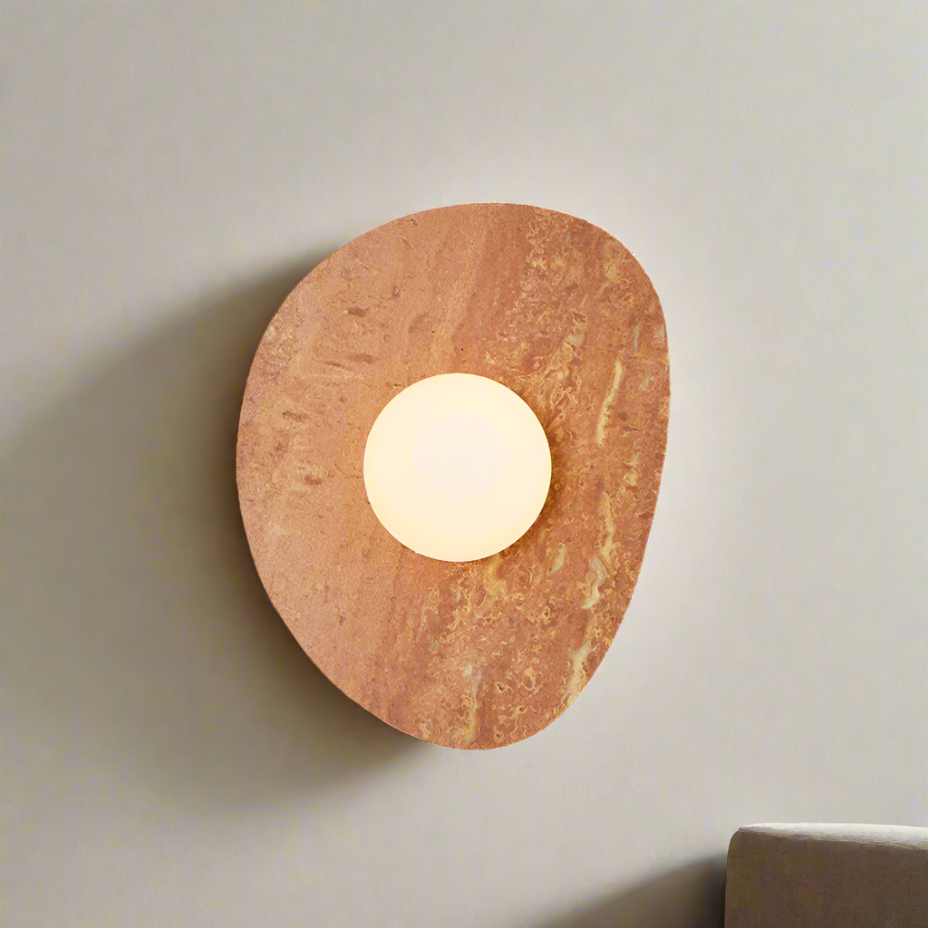 Contemporary Stone Wall Light in Nordic Style