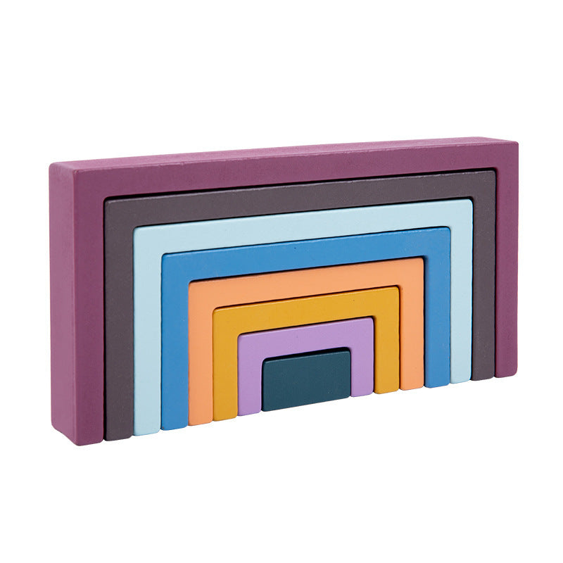 Colorful Wooden Building Blocks for Kids