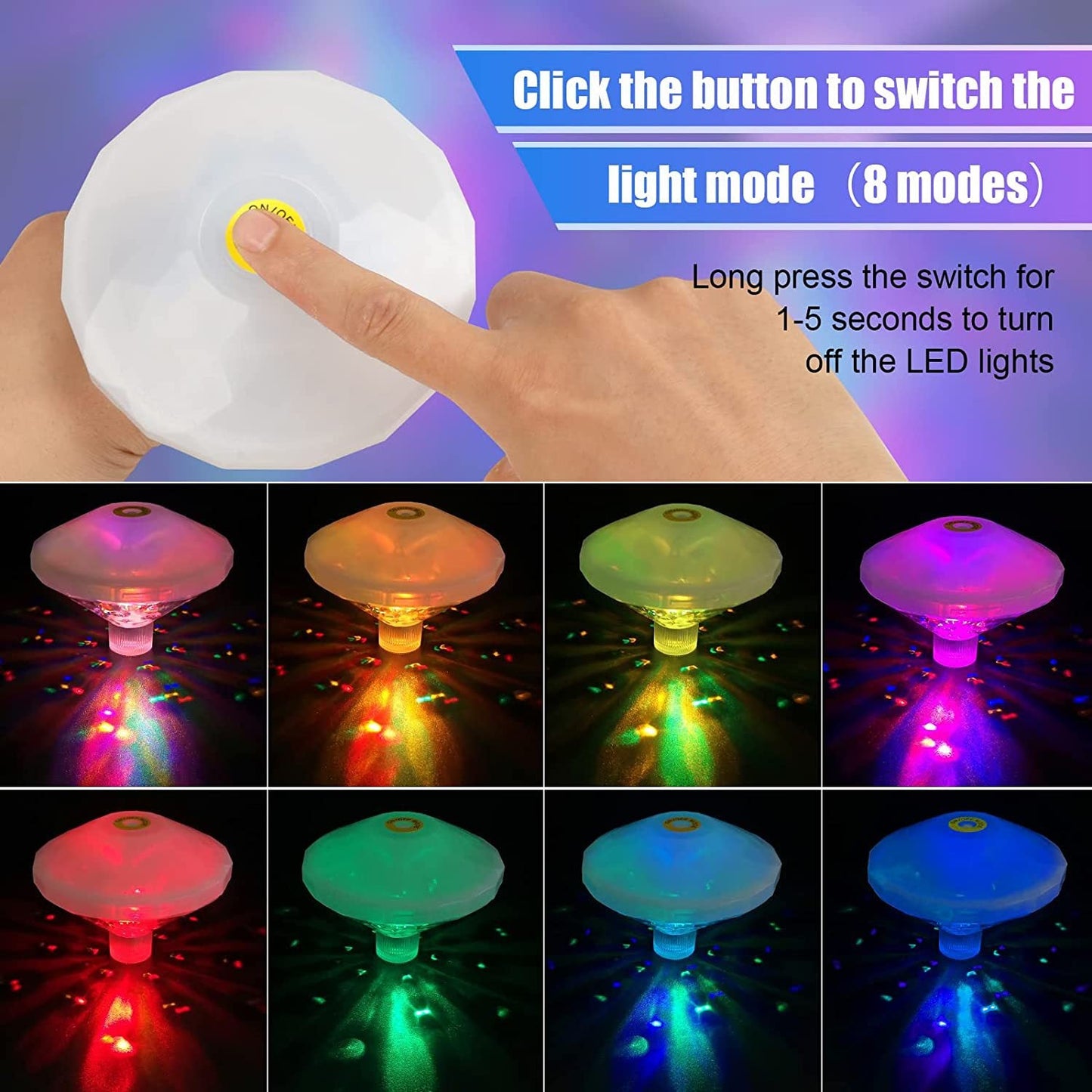 Bright Solar Powered Pool Lamp Floating Decoration