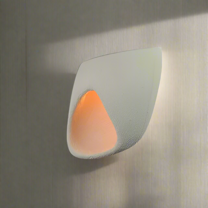 Simple White Textured Wall Lamp