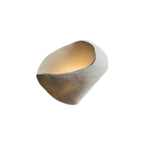 Simple White Textured Wall Lamp