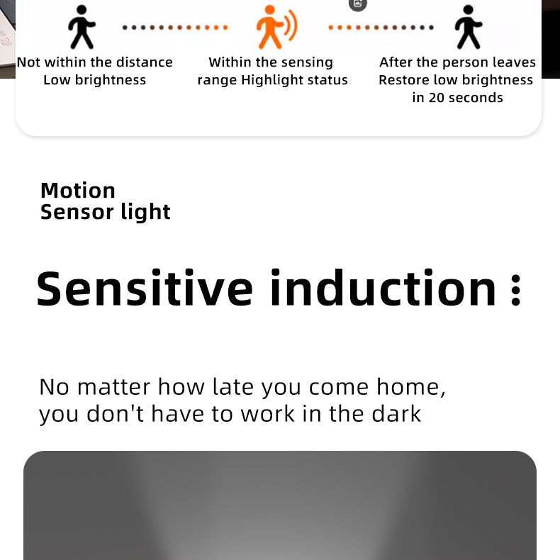 Bright LED Motion Nightlight with Portable Flashlight