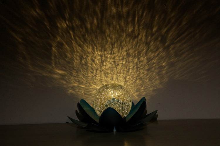 Colorful Glass Outdoor Solar Lamp