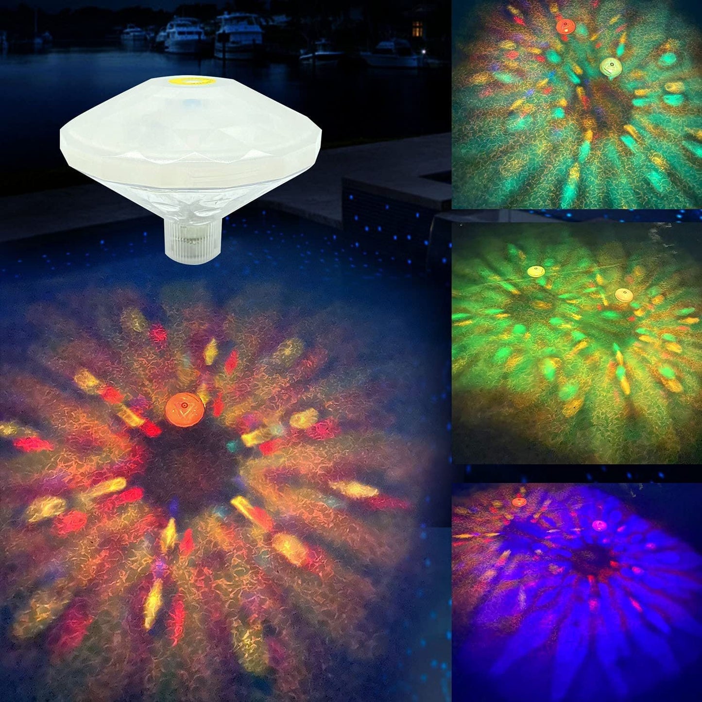 Bright Solar Powered Pool Lamp Floating Decoration