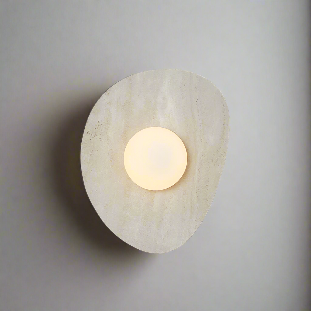 Contemporary Stone Wall Light in Nordic Style