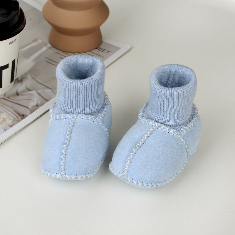 Cozy Baby Booties with Soft Faux Fur Inside