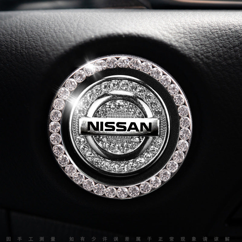 Luxury Crystal Car Starter Button Cover Ring