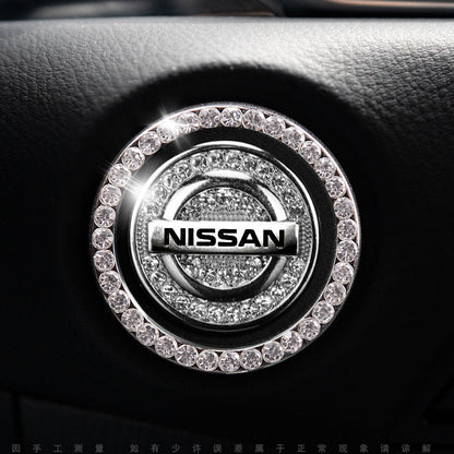 Luxury Crystal Car Starter Button Cover Ring