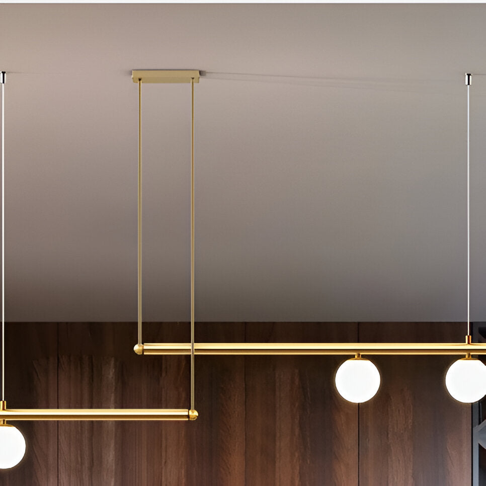 Modern Glass Linear Pendant Light