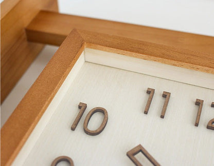 Rustic Wooden Dual Side Wall Clock