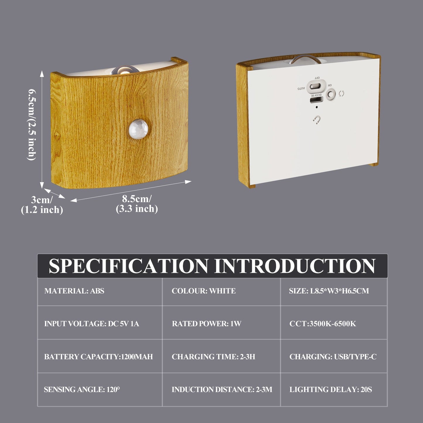 Easy Install Motion Sensor LED Wall Light