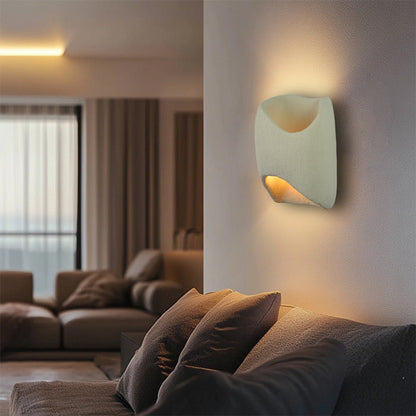 Simple White Textured Wall Lamp