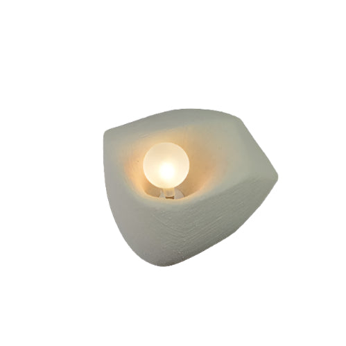 Simple White Textured Wall Lamp