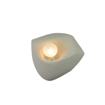 Simple White Textured Wall Lamp