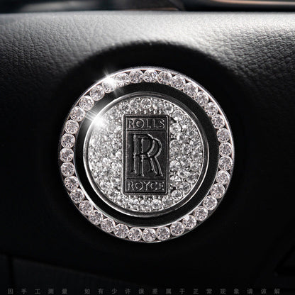 Luxury Crystal Car Starter Button Cover Ring