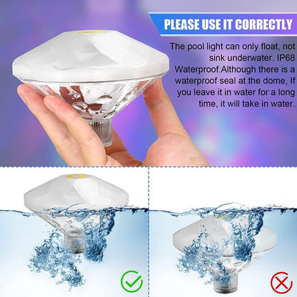 Bright Solar Powered Pool Lamp Floating Decoration