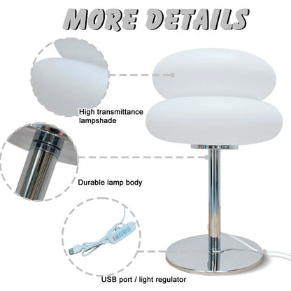 Compact Modern Desk Lamp Vintage Style Nightlight