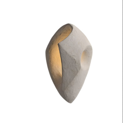 Simple White Textured Wall Lamp