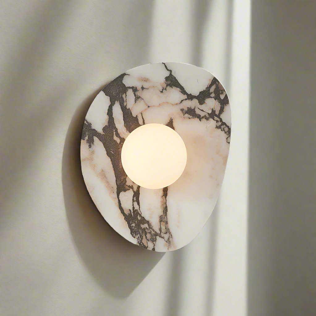 Contemporary Stone Wall Light in Nordic Style