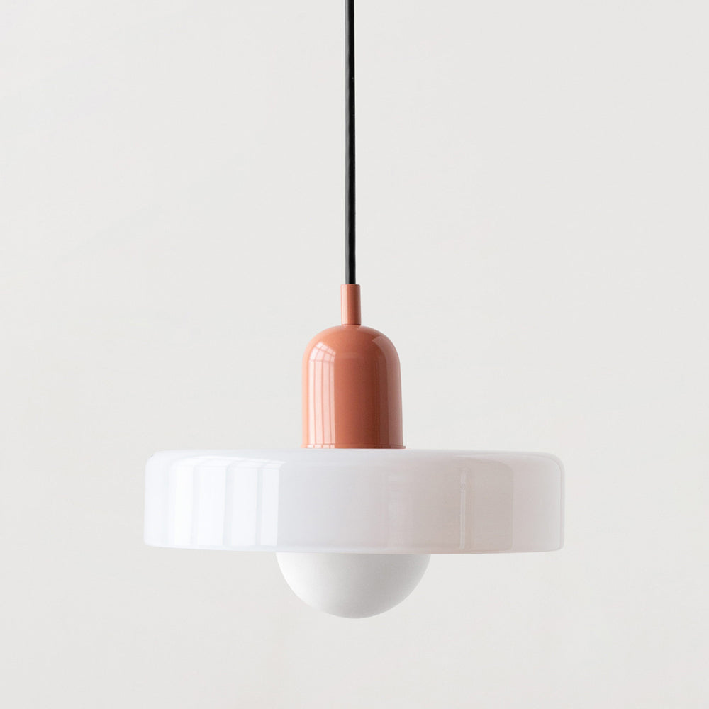 Vibrant Glass Hanging Lamp in Modern Style