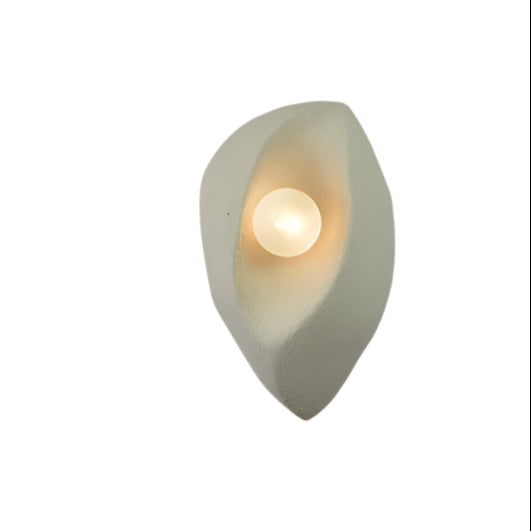 Simple White Textured Wall Lamp