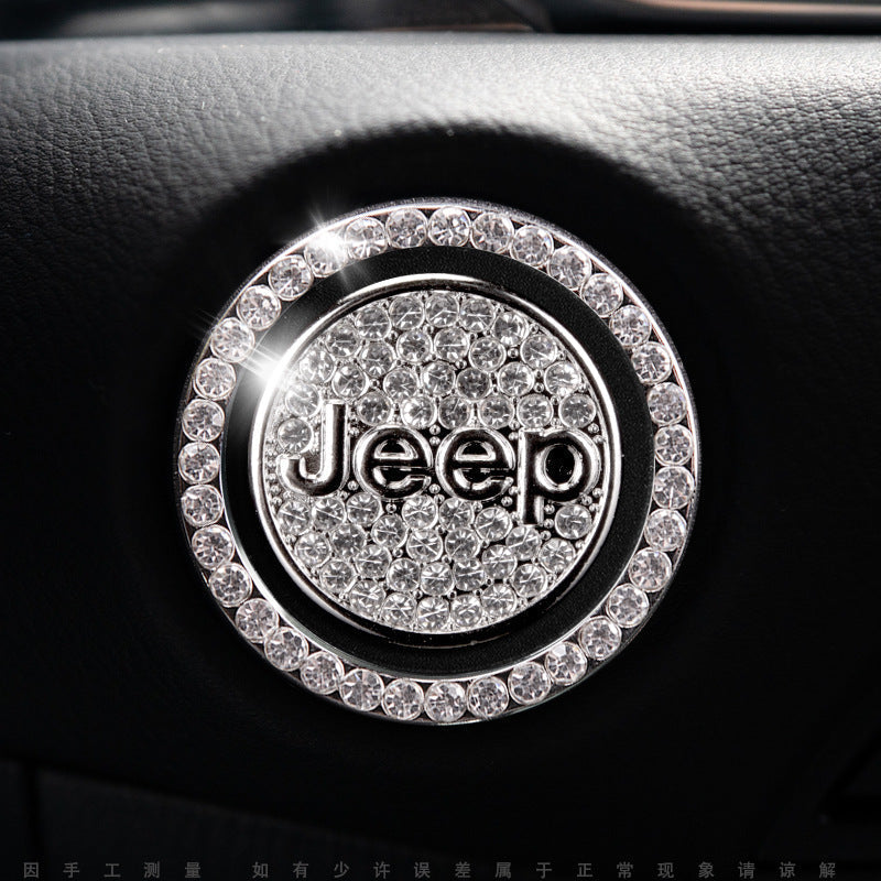 Luxury Crystal Car Starter Button Cover Ring