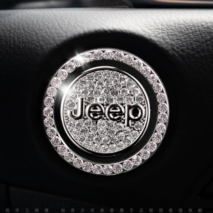 Luxury Crystal Car Starter Button Cover Ring