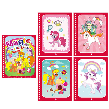 Colorful Kids Water Paint Book Set