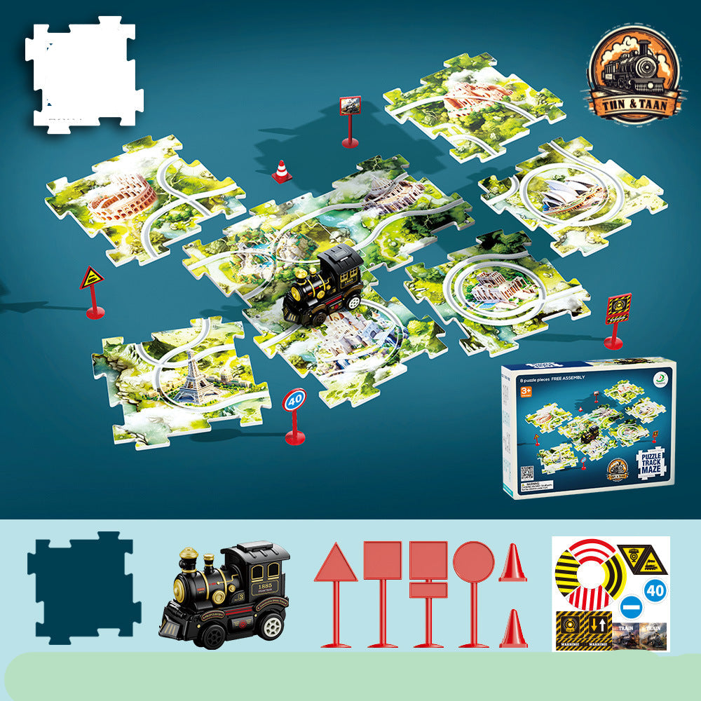 Fun Holiday Train Jigsaw Toy