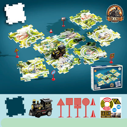 Fun Holiday Train Jigsaw Toy