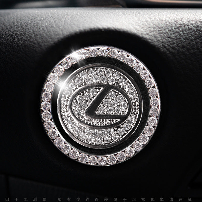 Luxury Crystal Car Starter Button Cover Ring